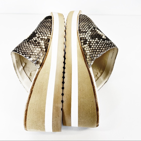 Dolce Vita snakeskin wedge slides faux reptile - Picture 5 of 9